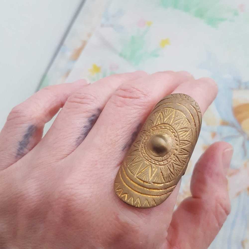 Boho Large Statement Ring - image 6